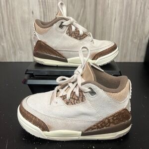 Air Jordan 3 Retro Palomino Shoes Toddler Size 9 C Orewood Brown DM0968-102